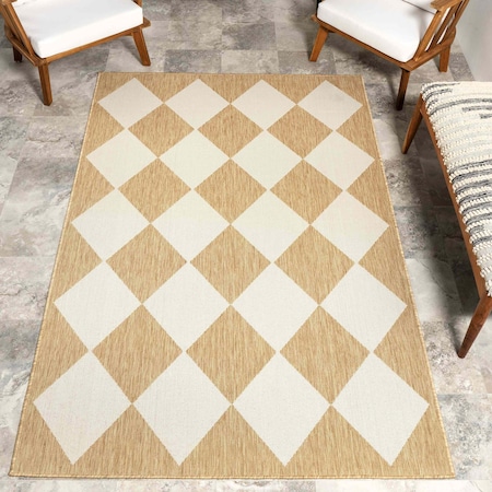 Nuloom Sabina Diamond Trellis Indoor/Outdoor Area Rug 8ft x 10ft GBCB52G-8010
